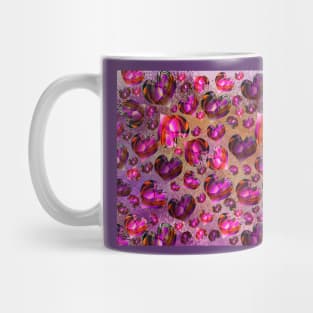 Abstract Crystal Hearts Mug